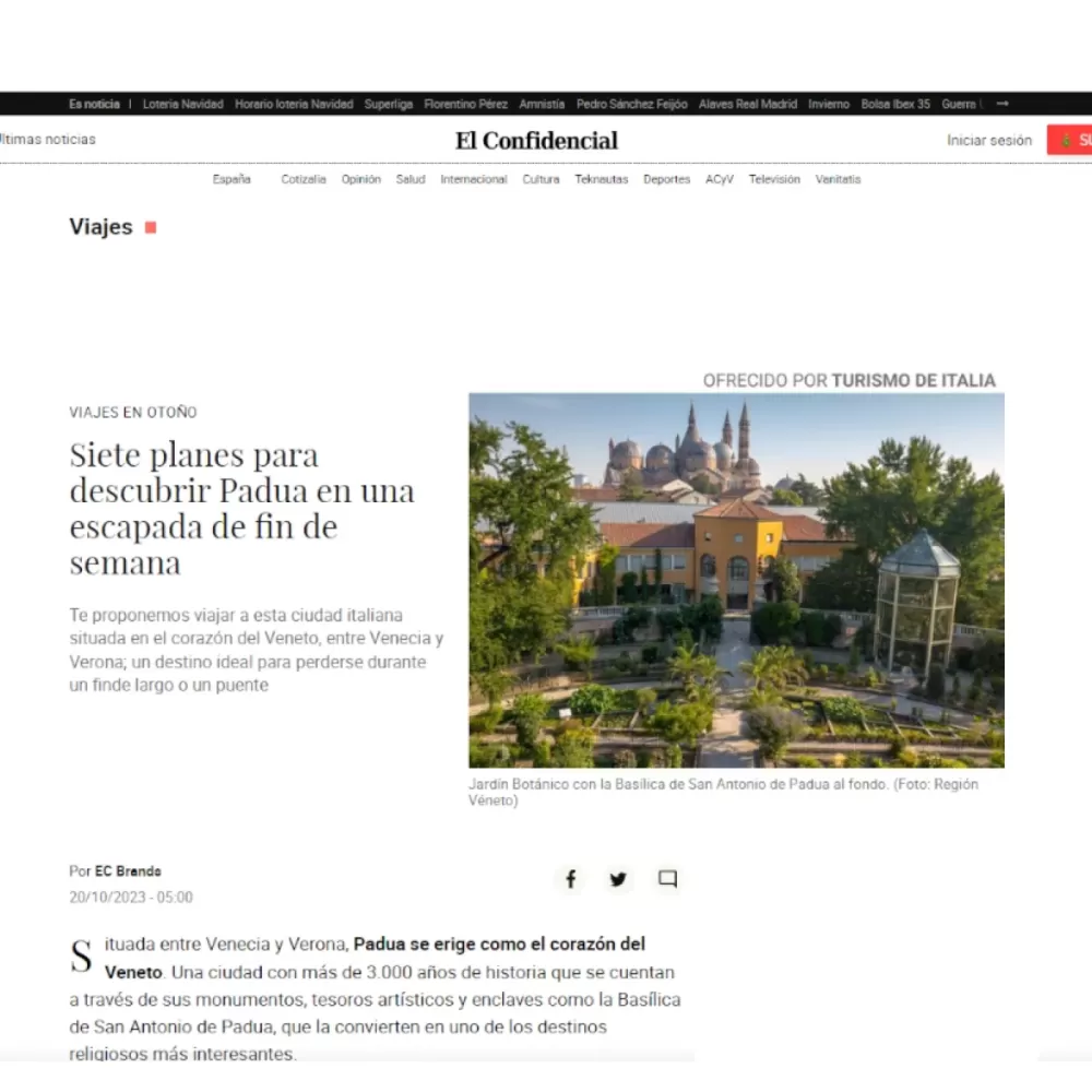 Seven itineraries to discover Padua on a weekend getaway - elconfidencial.com - Madrid